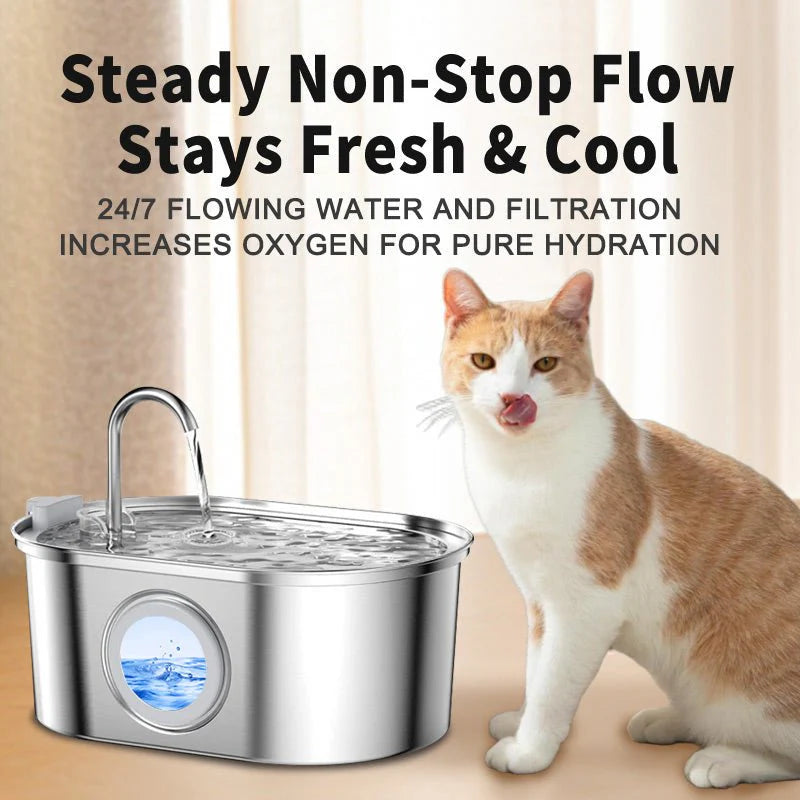 HEYBO Automatic Pet Water Dispenser with Ultra Quiet Pump