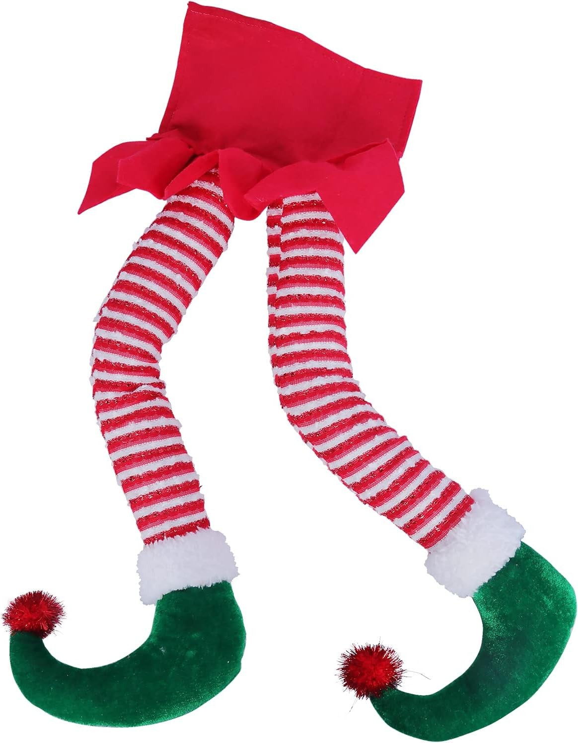 20'' Elf Legs for Christmas Tree Christmas Elf Stuffed Legs Stuck Tree Decor