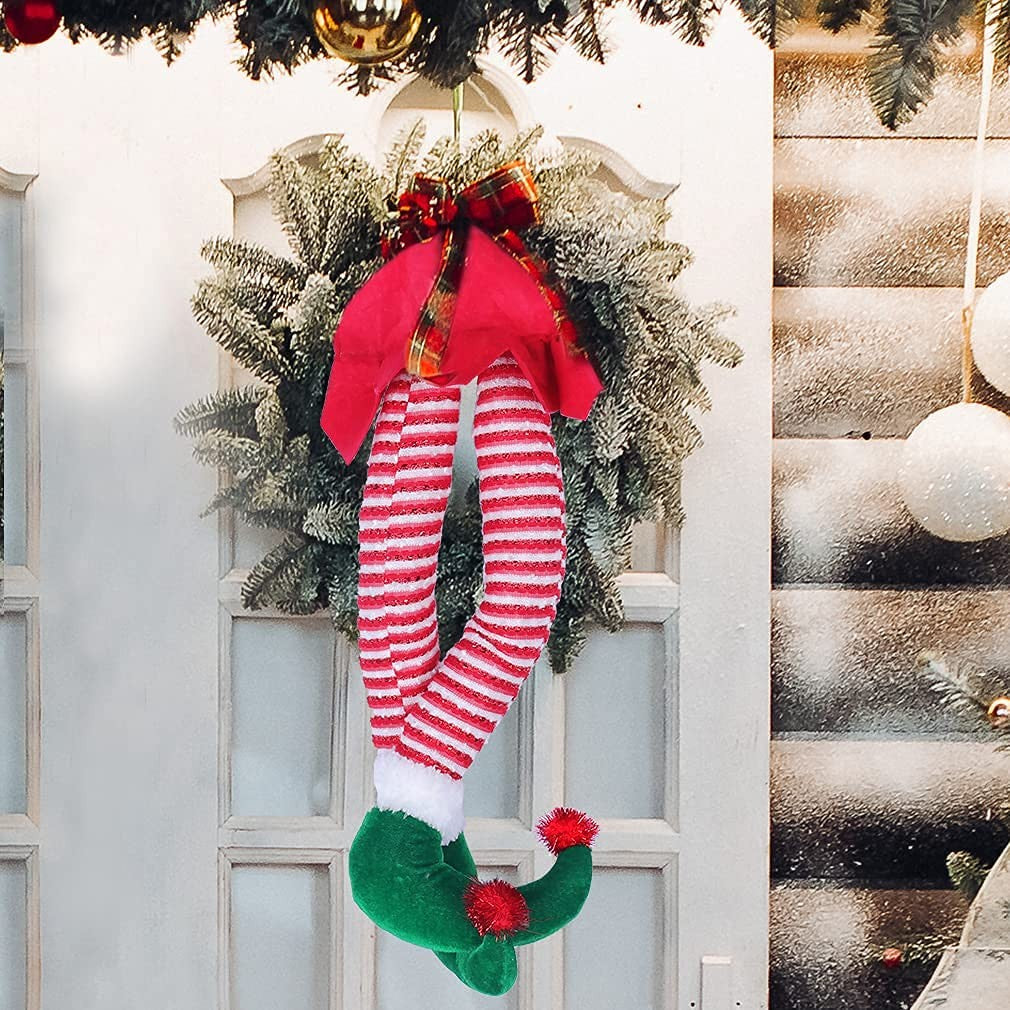 20'' Elf Legs for Christmas Tree Christmas Elf Stuffed Legs Stuck Tree Decor