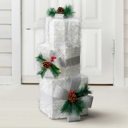 White Christmas Lighting Gift Box