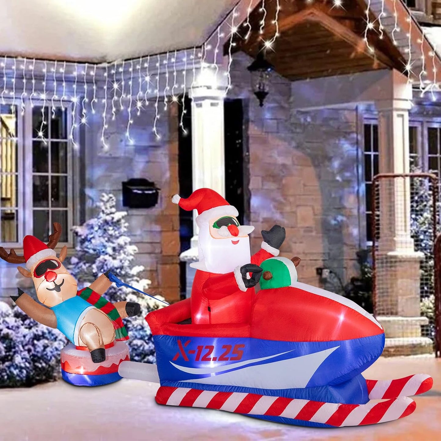 8.5 FT Christmas Inflatables Outdoor Decorations, Funny Christmas Inflatables Sa