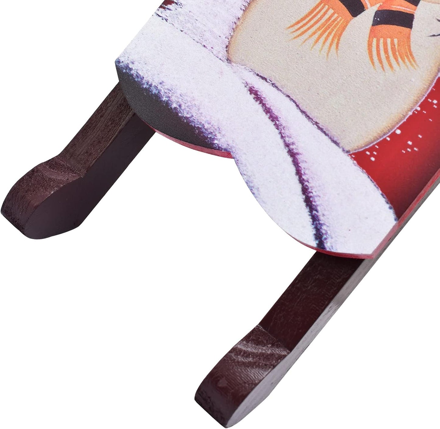 Christmas Sled Decoration Wooden Snowman Welcome Sign Xmas Sleigh Wall Decor Outdoor Hanging Santa Sleigh Rustic Christmas Porch Decor Snowman Wooden Decor Winter Festive Holiday (C)