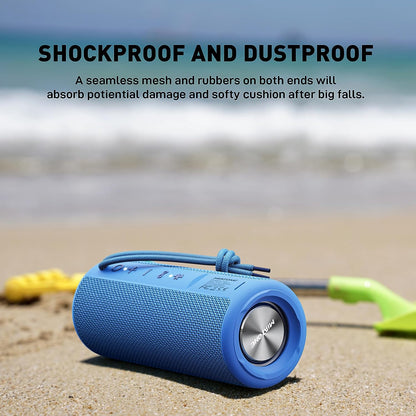 Outdoor Portable Bluetooth Waterproof Speakers - Blue