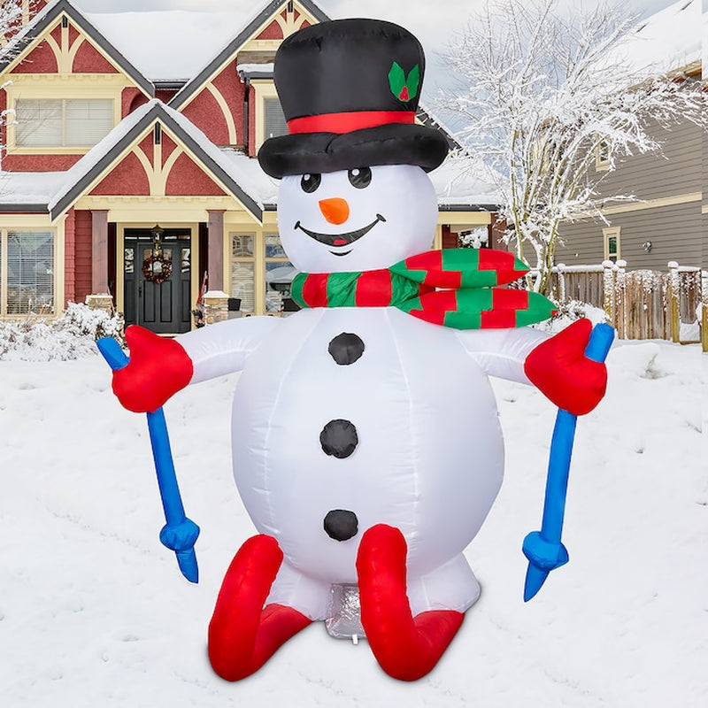 5.6-Ft Lighted Snowman Christmas Inflatable
