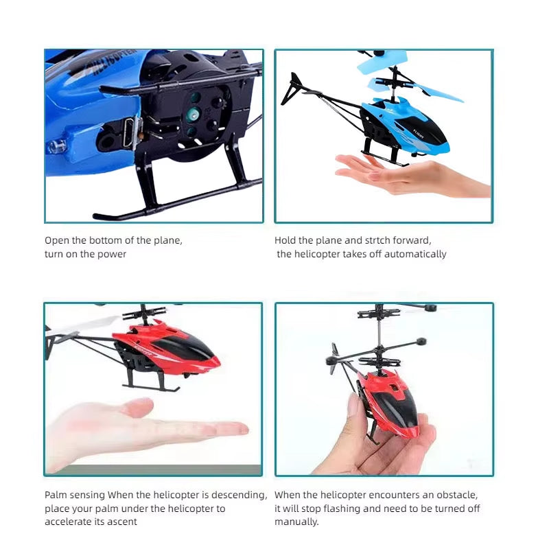 Rechargeable Mini RC Drone- Remote Safe Fall-Resistant RC Helicopters Drone Children Toys