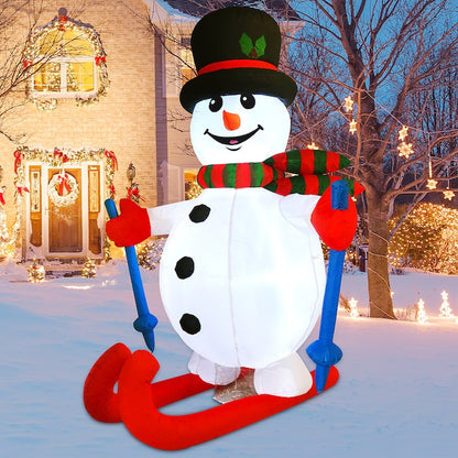 5.6-Ft Lighted Snowman Christmas Inflatable