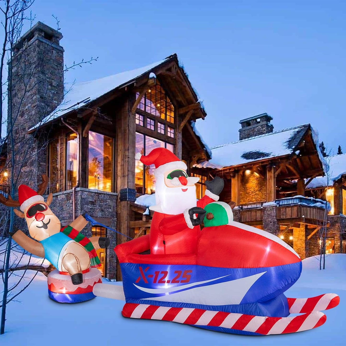 8.5 FT Christmas Inflatables Outdoor Decorations, Funny Christmas Inflatables Sa