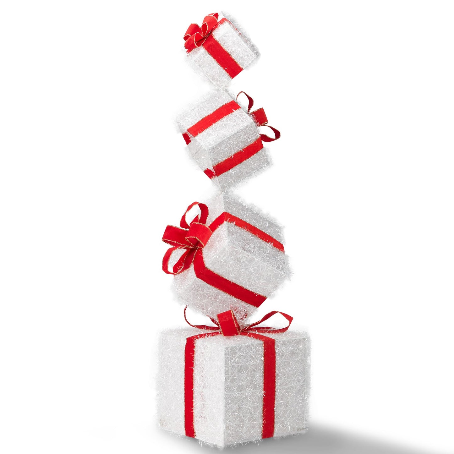 Set of 4 Christmas Lighted Gift Boxes Decorations Indoor Outdoor LED Light Up