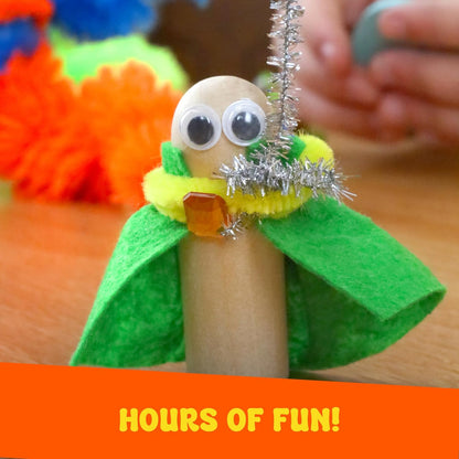 Arts and Craft Kit – a DIY 3.8 Pounds of Hobby Craft Supplies & Materials Box for Creative Art Projects for Kids Age 4 5 6 7 8 9 10 11 & 12 Year Old Girls & Boys