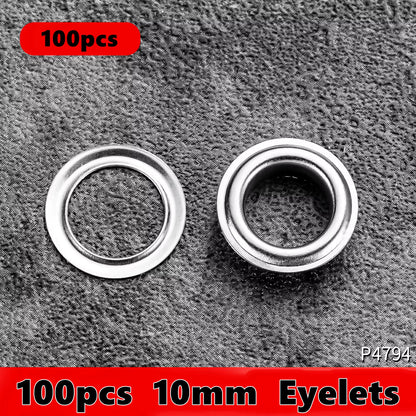 6Mm / 10Mm Eyelet Pliers Kit Tools Portable Hand Press Metal Grommet Hole Punch Plier for Leather Canvas Clothing DIY Tarp Ring