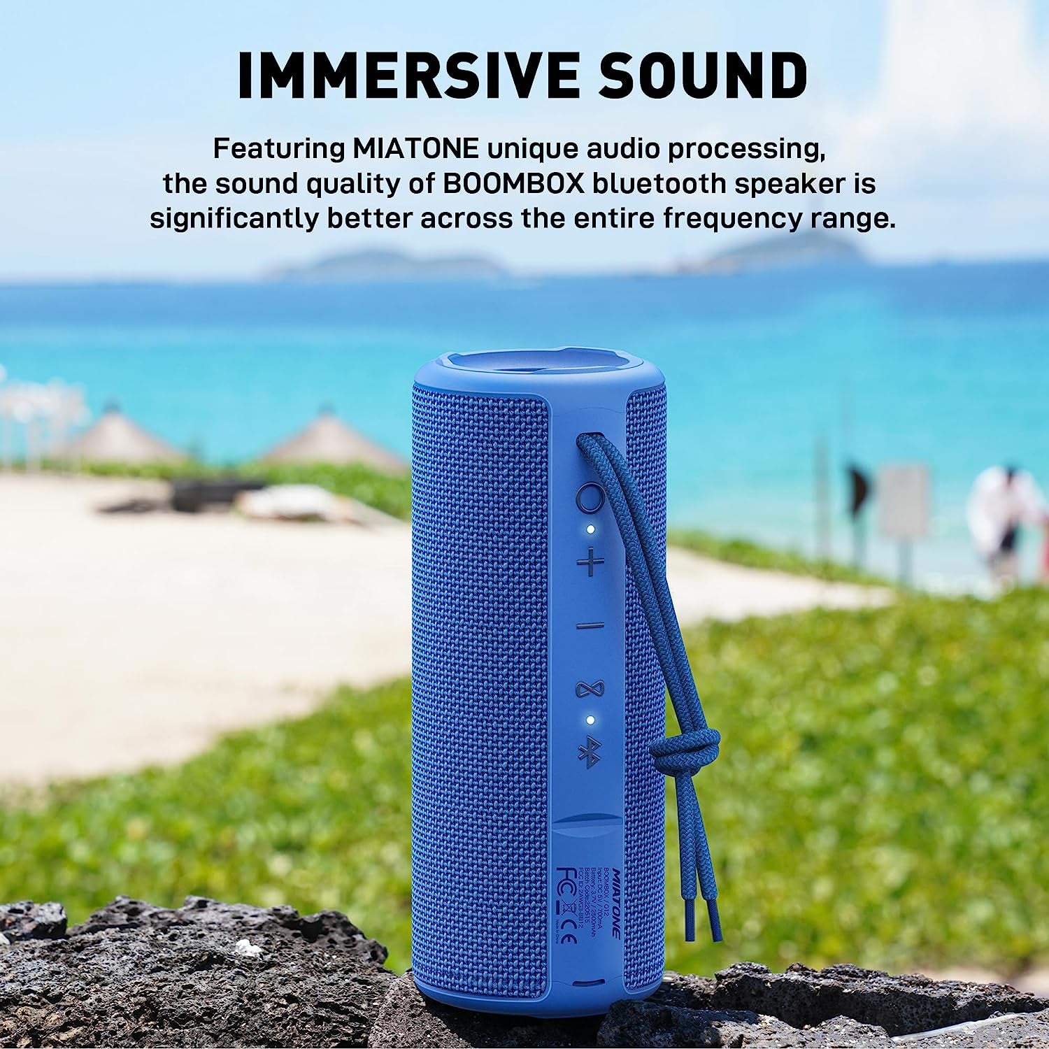 Outdoor Portable Bluetooth Waterproof Speakers - Blue