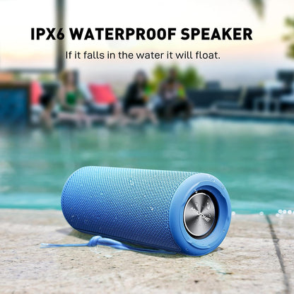 Outdoor Portable Bluetooth Waterproof Speakers - Blue