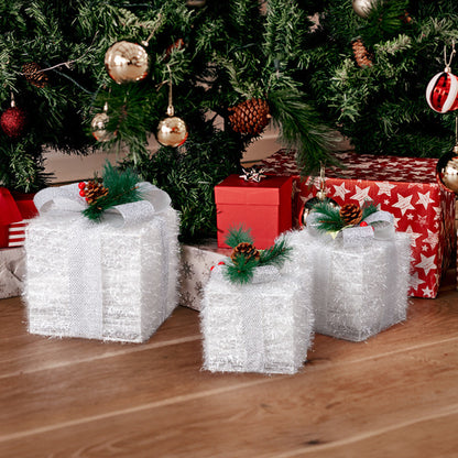 White Christmas Lighting Gift Box