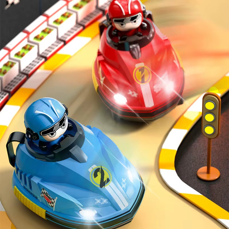 New Children'S Pair Remote Control against Bumper Cars Parent-Child Interaction the Kart Drifts Remote Control Toy Car