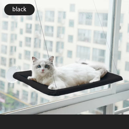 Pet Cat Hammock Aerial Hanging Bed- Cats Bed House Kitten Climbing Frame Sunny Window Seat Nest Bearing 20Kg Pet Accessories