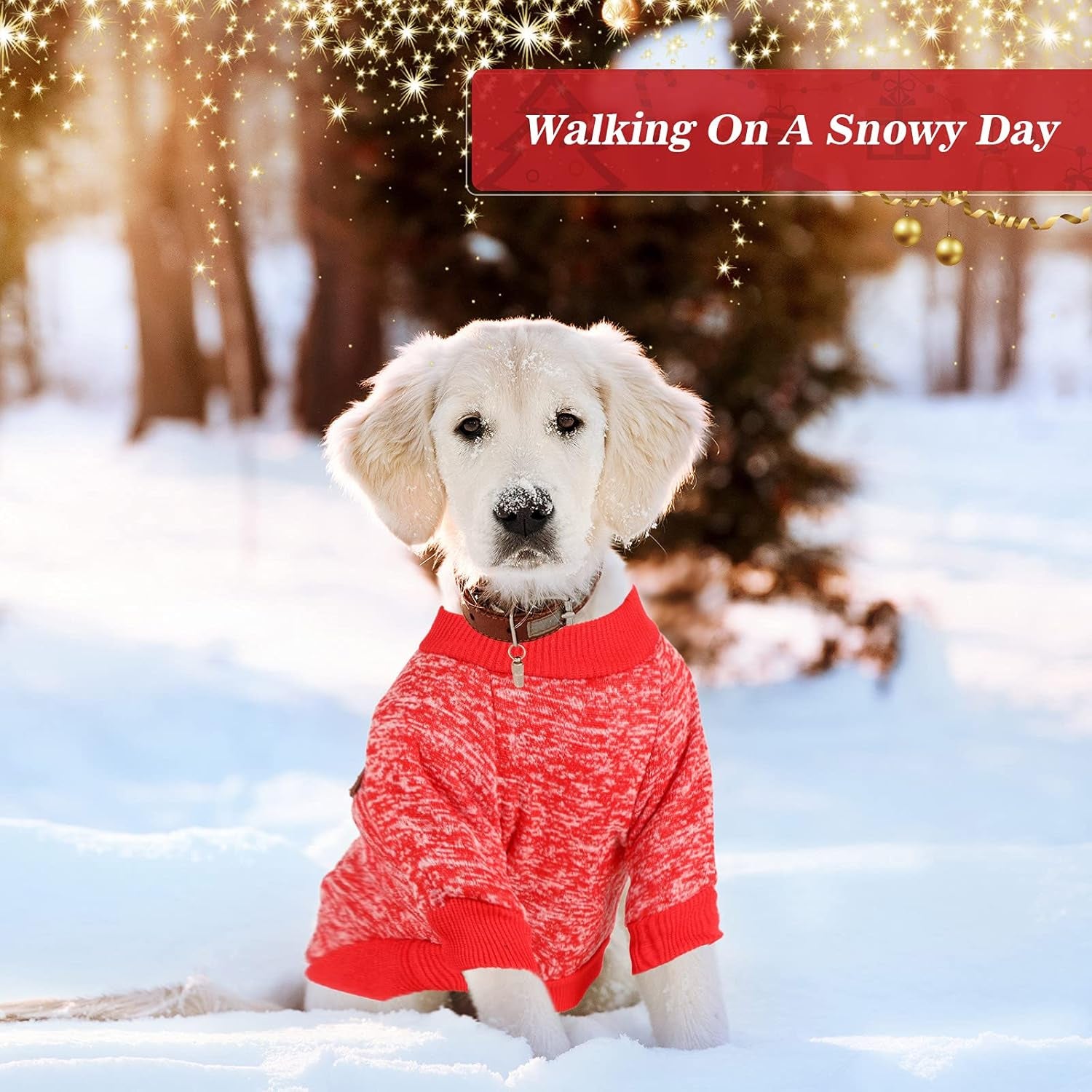 3 Pcs Pet Dog Sweater Jacket Knitwear Hoodie Clothes Pocket Puppy Coat Clothing Pup Christmas Shirt Costume Sweatshirt Fleece Lining Warm Winter Small Hooded Soft Thickening (Medium)