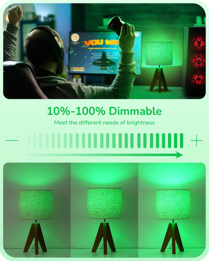 6 Pack Green Christams LED Light Bulb, 5W (60W Equivalent), E12 Base Light Bulb for Party, Holiday, Porch