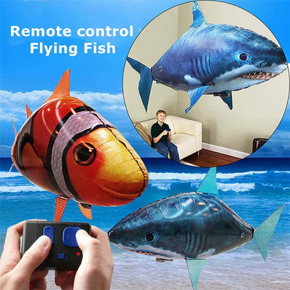 Kids Remote Control Shark Balloons- Inflatable Flying Helium Balloon for Boys and Girls Remote Control Blobfish Water Fish Toys