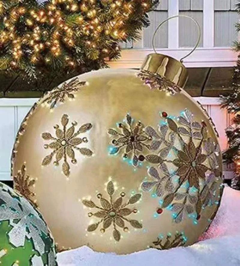 Festive Air Ornament Sphere Garden Bubble Glow Holiday Atmosphere Decoration Globe