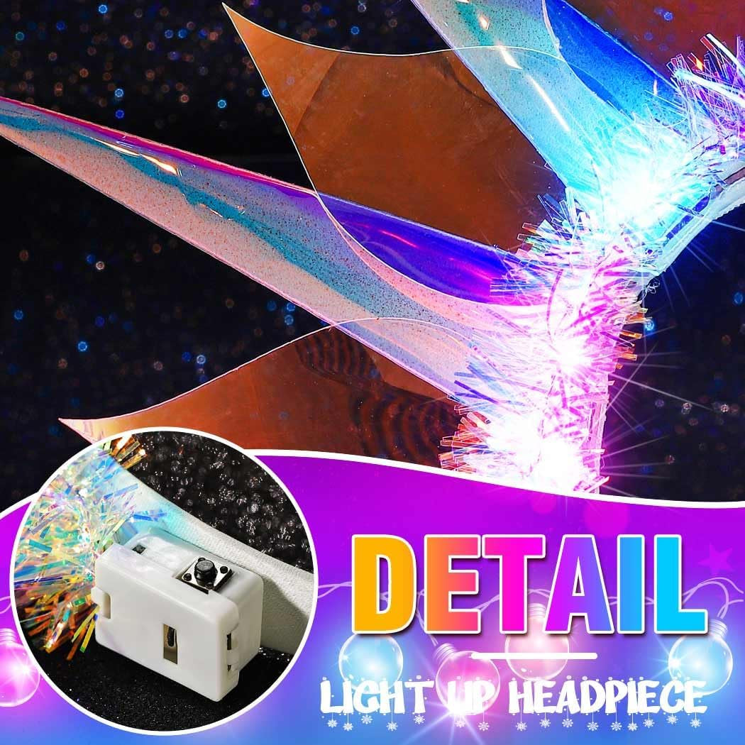 Light up Headband Led Headbands Glow Crown Headpiece Rave Hair Accessories for Women