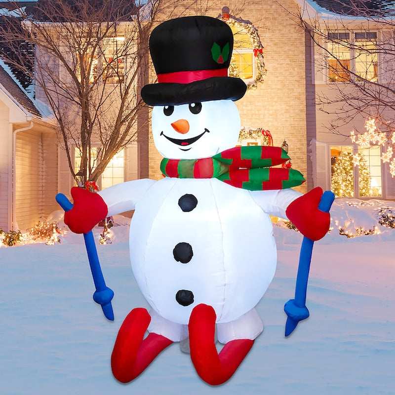 5.6-Ft Lighted Snowman Christmas Inflatable