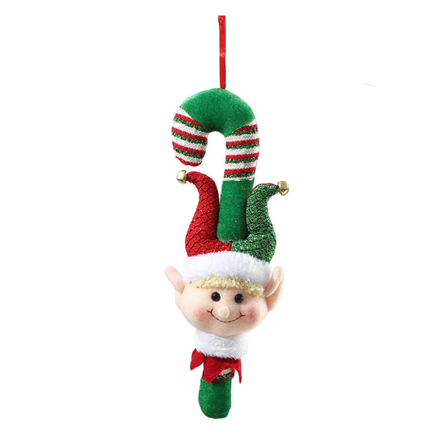 Festive Holiday Santa Claus Plush Doll Christmas Tree Decoration Hanging Ornament Cute Xmas Decorative Elf Toy