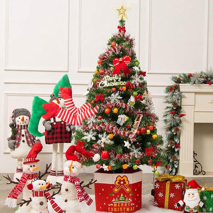 23” Christmas Elf Stuffed Legs Stuck Tree Topper Decorations -Xmas Holiday In...