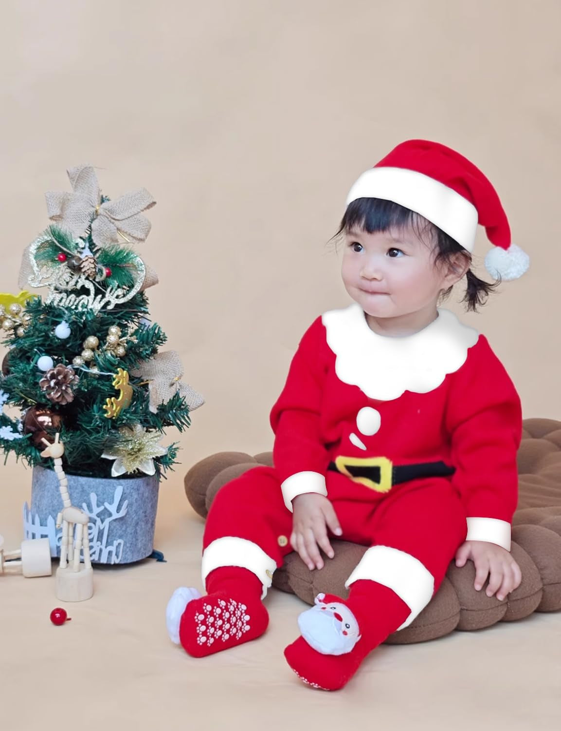 Baby Boys and Baby Girls Christmas Santa Claus Costumes Size 0-24 Months