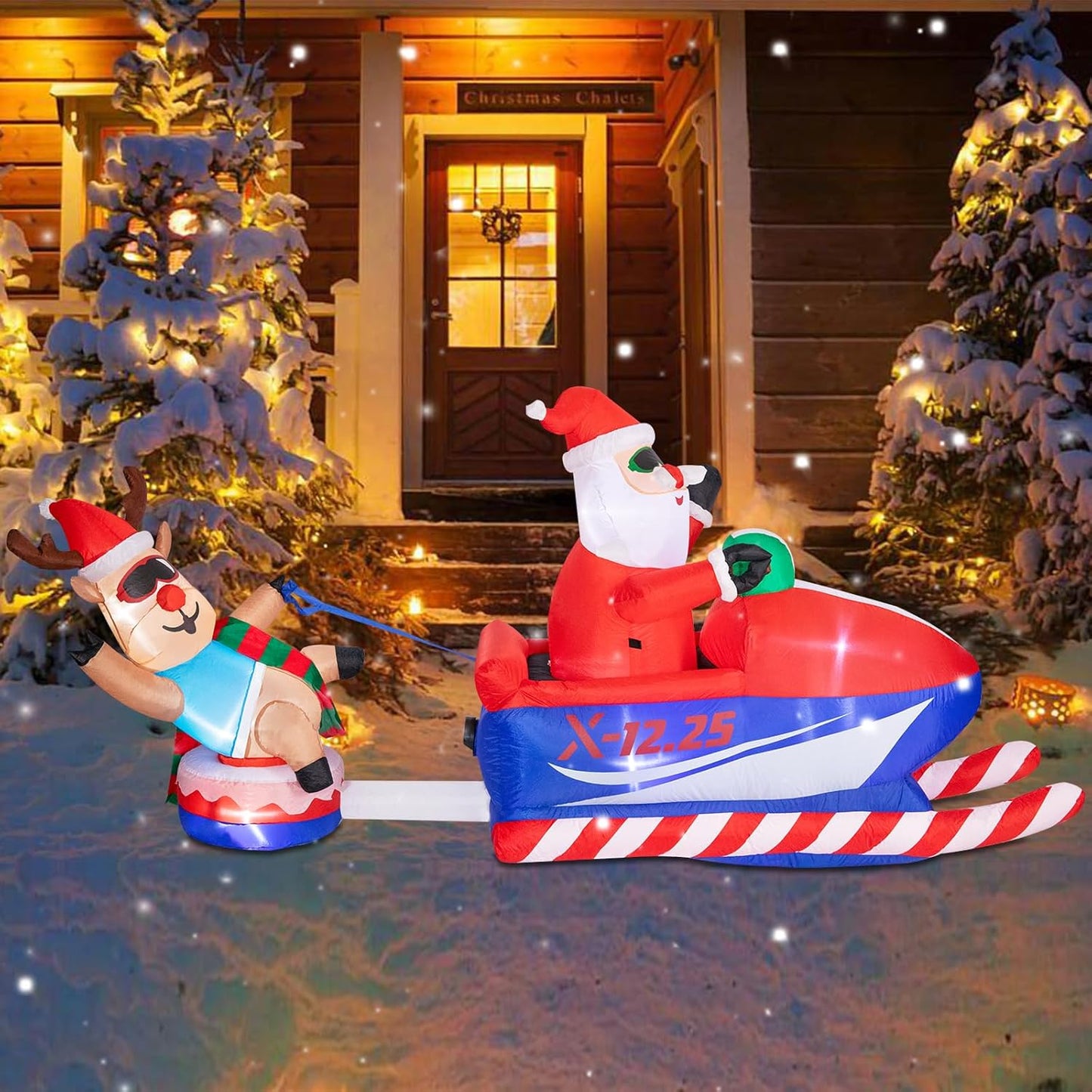 8.5 FT Christmas Inflatables Outdoor Decorations, Funny Christmas Inflatables Sa
