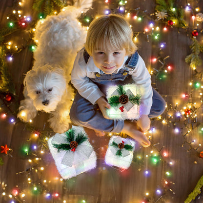 White Christmas Lighting Gift Box