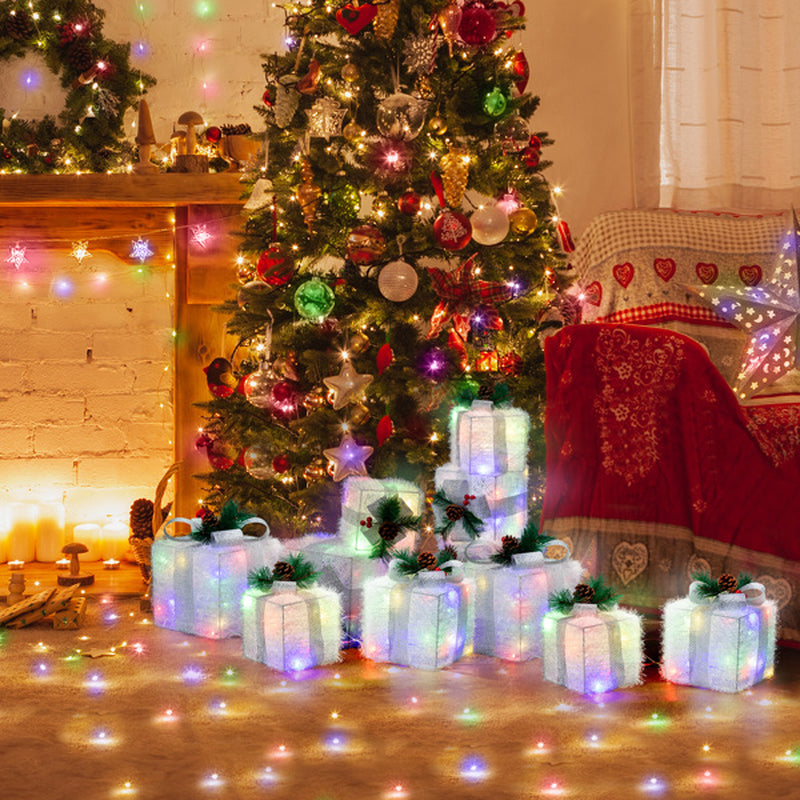 White Christmas Lighting Gift Box