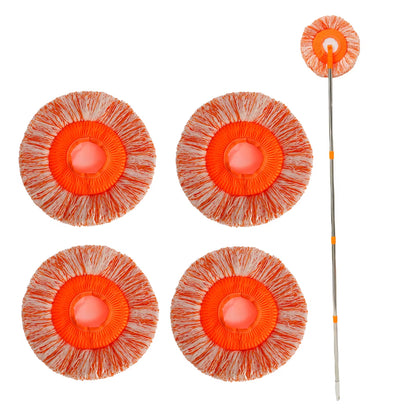 Extended Window Cleaning Kit 360° Rotatable Sunflower Mops Set- Removable High-Rise Cleaning Supplies Wall Ceiling Cleaning Tool