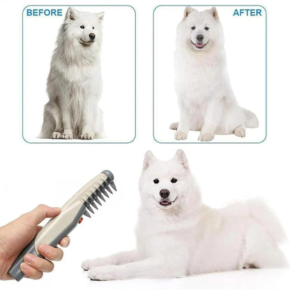 Electric Pet Dog Grooming Comb Remove Mats Tangles Cat Hair Trimmer Knot Out Remove Mats Tangles Tool Supplies Grooming
