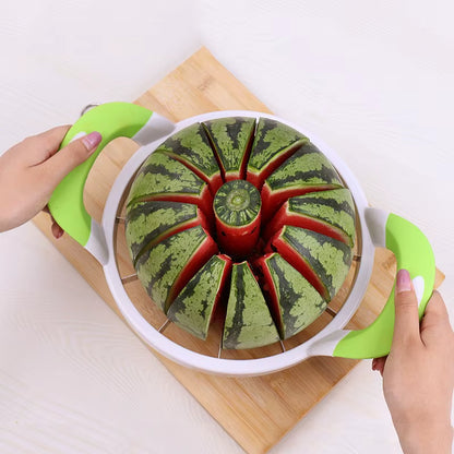 Watermelon Slicer Cutter- Stainless Steel Fruit Apple Divider Peeler- Apple Corer Slicer Cabbage Cutting Tools Kitchen Accessories