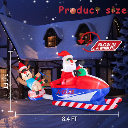 8.5 FT Christmas Inflatables Outdoor Decorations, Funny Christmas Inflatables Sa
