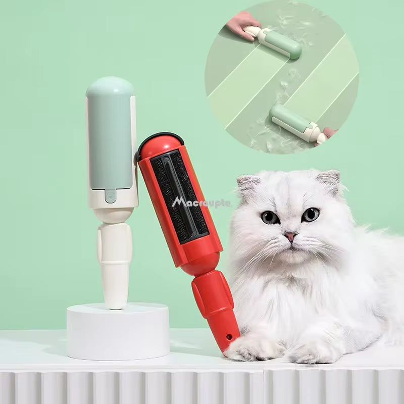 Pet Hair Remover Clothes Electrostatic Multi-Purpose Brush- Cat Dog Hair Sticker Roller Sticker Self-Cleaning Lint Hair Remover