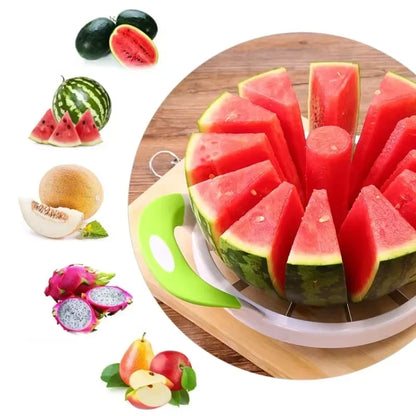 Watermelon Slicer Cutter- Stainless Steel Fruit Apple Divider Peeler- Apple Corer Slicer Cabbage Cutting Tools Kitchen Accessories