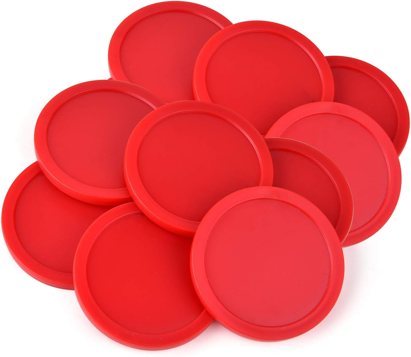 12 Pieces Home Air Hockey Pucks 2.5 Inch Heavy Replacement Pucks for Game Tables Equipment Accessories, 12 Grams