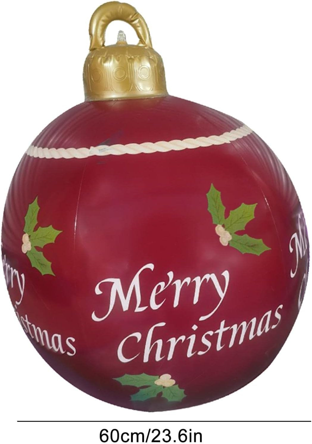 The Latest Christmas Inflatables Outdoor Decorations, 23.62 Inch Outdoor Christmas PVC Inflatable Decorated Ball, Giant Christmas Christmas Tree Decorations, Holiday Inflatables Balls Decoration