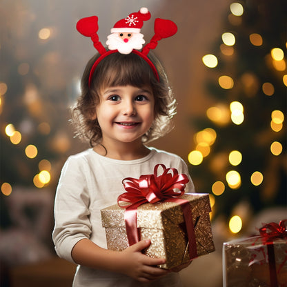 12Pcs Christmas Headbands for Adults Bulk,Christmas Headwear Quality Felt Head Topper for Christmas Parties Favors Supplies,Holiday Headbands,12 Designs Christmas Headband