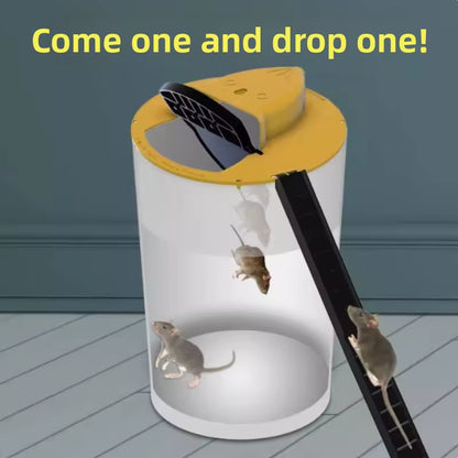"Smart Auto-Reset Mouse Trap - Continuous Catch Flip Lid Design | Indoor Pest Solution"（The Product Does Not Include Buckets）