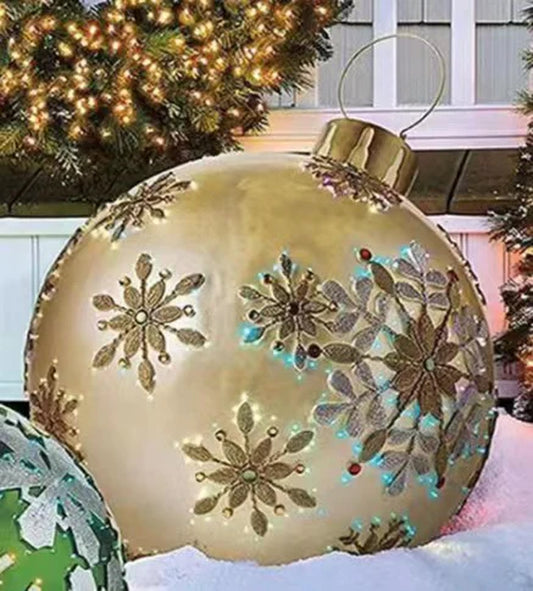 Festive Air Ornament Sphere Garden Bubble Glow Holiday Atmosphere Decoration Globe