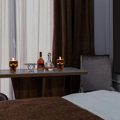 Scented Candles for Men, Novelty Gifts for Men, Cologne Candle Aromatherapy for Boyfriends Husband, Birthday Gift Idea, Grass Jar Skull Candles, Home Decor Candle (4.5Oz)