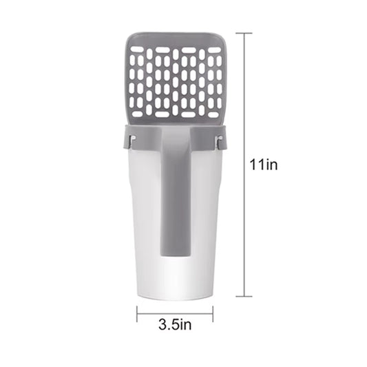 One Piece Cat Litter Scoop Set- Pet Toilet Pick Up Detachable and Portable Installation