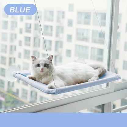 Pet Cat Hammock Aerial Hanging Bed- Cats Bed House Kitten Climbing Frame Sunny Window Seat Nest Bearing 20Kg Pet Accessories