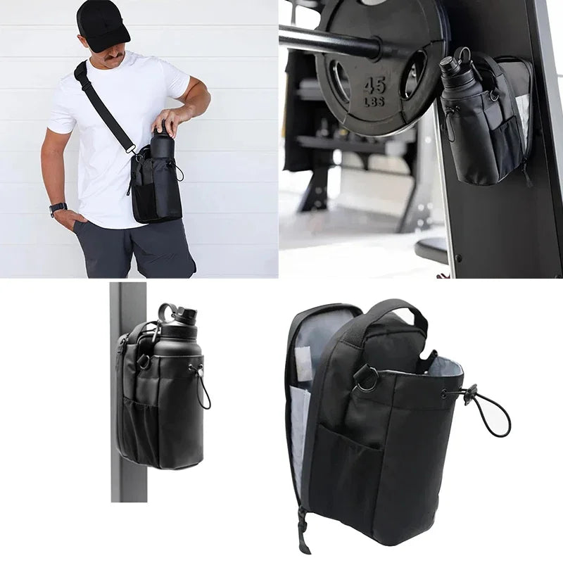 2025 New Magnetic Water Bottle Pouch Bag Gym-Specific- Water Cup Holder with Strong Magnet for Outdoor Sports Cup Holder Bag