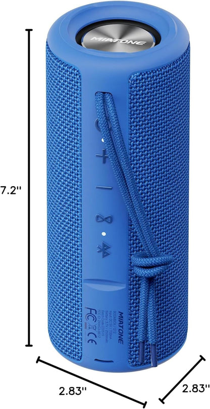 Outdoor Portable Bluetooth Waterproof Speakers - Blue