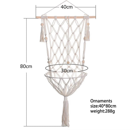 Pet Cat Hammock Swing Bed- Bohemian Handwoven Tapestry Cotton Macrame for Home Bedroom Decoration Wall Hanging without Mat