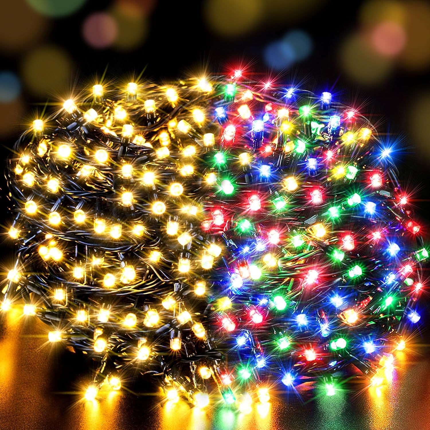 300 LED Christmas String Lights, 108FT - UL Certified Outdoor & Indoor Fairy Lights for Tree, Patio, Garden, Party, Wedding, Halloween, Holiday Decor