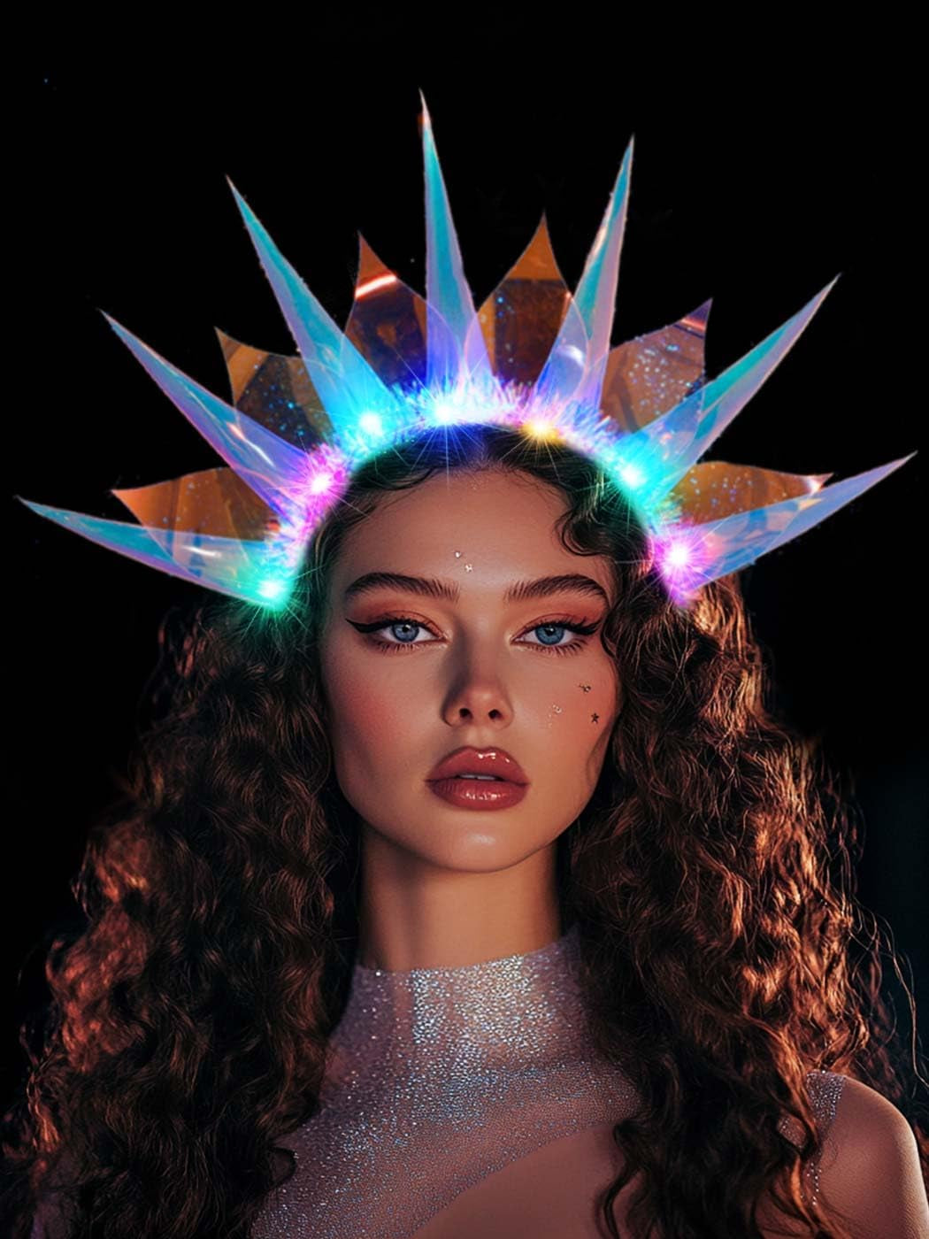 Light up Headband Led Headbands Glow Crown Headpiece Rave Hair Accessories for Women